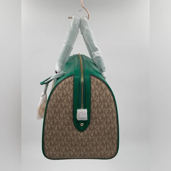 🌹New List🌹NWT Michael Kors MK Signature Jet Set Travel Medium Duffle Bag Satchel - Picture 3 of 15